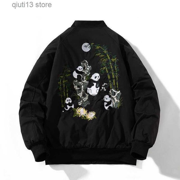 men's jackets autumn winter embroidery baseball jacket men women bamboo bear fashion harajuku jacket retro college casual coat couple c, Black;brown
men's jackets autumn winter embroidery baseball jacket men women bamboo bear fashion harajuku jacket retro college casual coat couple c, Black;brown