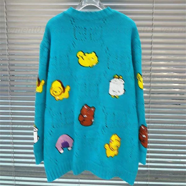 2023 blue crew neck sweater designer sweaters womens early fall new cartoon embroidery pattern knitted pullover sweatshirt lady streetwear, White;black
2023 blue crew neck sweater designer sweaters womens early fall new cartoon embroidery pattern knitted pullover sweatshirt lady streetwear, White;black