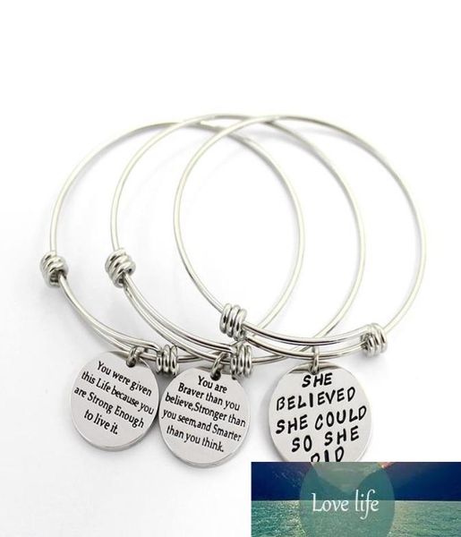 adjustable stainless steel bracelets for womens inspirational words metal card charm bracelet quotshe believed she could7957939, Golden;silver
adjustable stainless steel bracelets for womens inspirational words metal card charm bracelet quotshe believed she could7957939, Golden;silver
