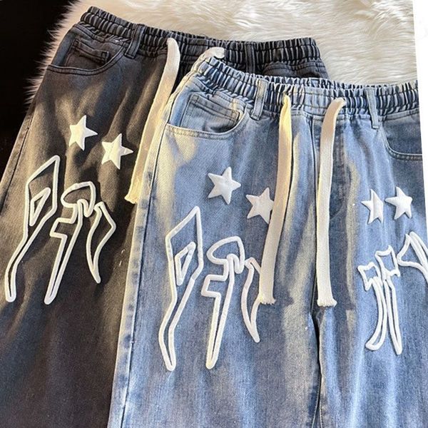 men's jeans y2k harajuku gothic street clothing high street american retro washed old casual pants design fashion trend straight 230718, Blue
men's jeans y2k harajuku gothic street clothing high street american retro washed old casual pants design fashion trend straight 230718, Blue