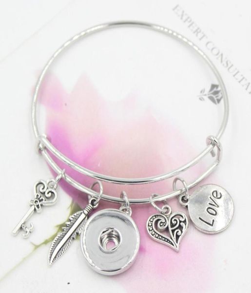 new fashion charm bracelets diy interchangeable feather love expandable bangle bracele 18mm snap bracelets jewelry whole9692059, Golden;silver
new fashion charm bracelets diy interchangeable feather love expandable bangle bracele 18mm snap bracelets jewelry whole9692059, Golden;silver