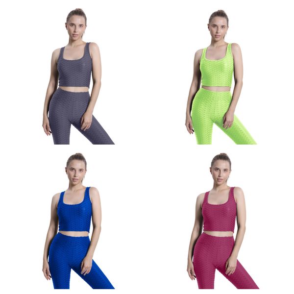 new fashion yoga fitness set tank long pants sports set women's two piece set bubble yoga suit set, White;red
new fashion yoga fitness set tank long pants sports set women's two piece set bubble yoga suit set, White;red