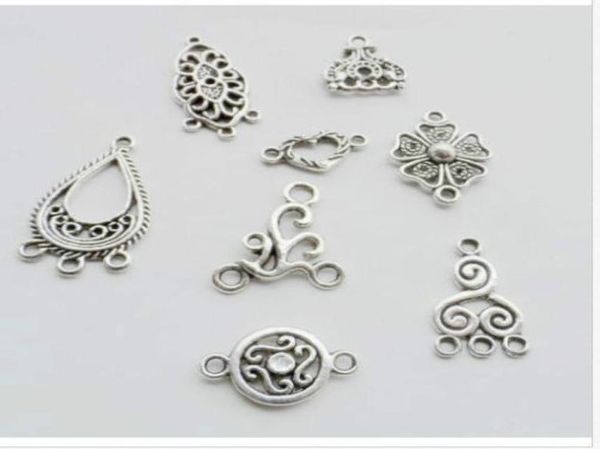 80pcslot mixed tibetan silver connectors charms pendant for bracelet jewelry making7684520
80pcslot mixed tibetan silver connectors charms pendant for bracelet jewelry making7684520
