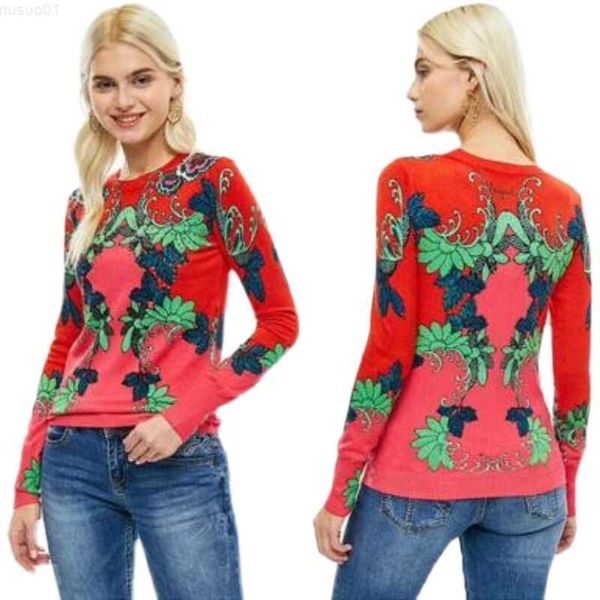 women's sweaters spanish sweater crew-neck printed single piece pullover l230718, White;black
women's sweaters spanish sweater crew-neck printed single piece pullover l230718, White;black
