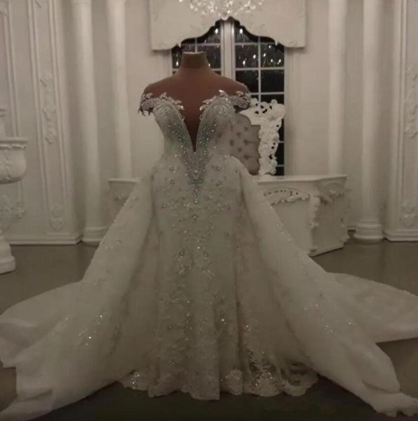 2021 luxury african mermaid wedding dresses formal bridal dress crystal beads off shoulder deep v neck lace overskirts detachable 4864616, White
2021 luxury african mermaid wedding dresses formal bridal dress crystal beads off shoulder deep v neck lace overskirts detachable 4864616, White