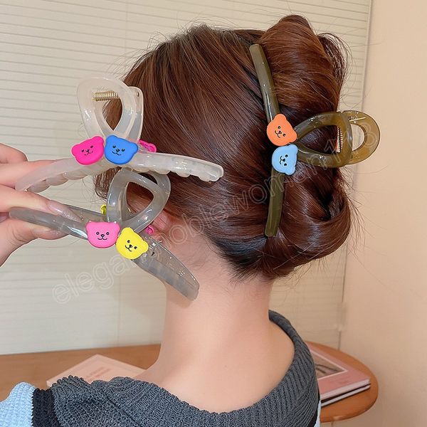 little bear acrylic hairpin for women korean fashion style hair claws new hair accessories wholesale girl, Golden;silver
little bear acrylic hairpin for women korean fashion style hair claws new hair accessories wholesale girl, Golden;silver