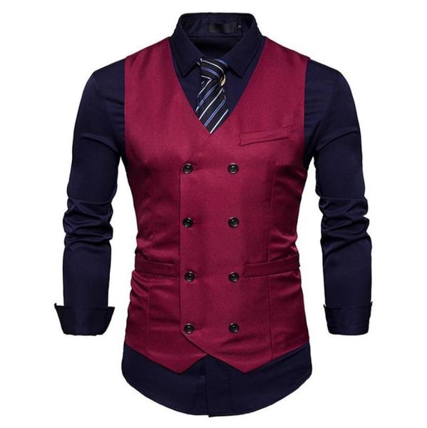 new men039s vest slim fit double breasted dress suit vests fashion slim fit men casual vest waistcoat gilet homme costume 039652848, Black;gray
new men039s vest slim fit double breasted dress suit vests fashion slim fit men casual vest waistcoat gilet homme costume 039652848, Black;gray