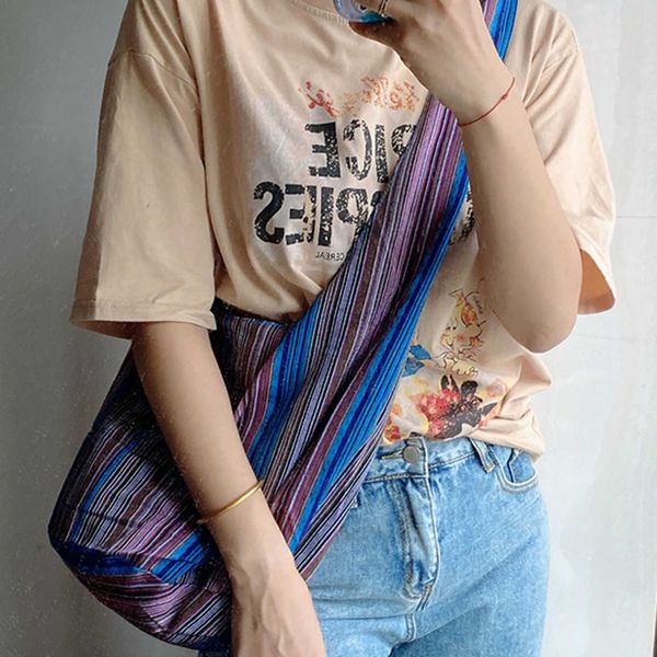 ins japanese korean ethnic stripe totem strap single shoulder bag crossbody bag vagrant bag lining daily college style 230718
ins japanese korean ethnic stripe totem strap single shoulder bag crossbody bag vagrant bag lining daily college style 230718