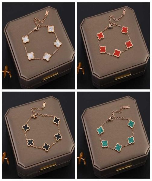 charm bracelets fashion design colorful clover charm bracelet 18k rose gold stainless steel jewelry for gift4804124, Golden;silver
charm bracelets fashion design colorful clover charm bracelet 18k rose gold stainless steel jewelry for gift4804124, Golden;silver