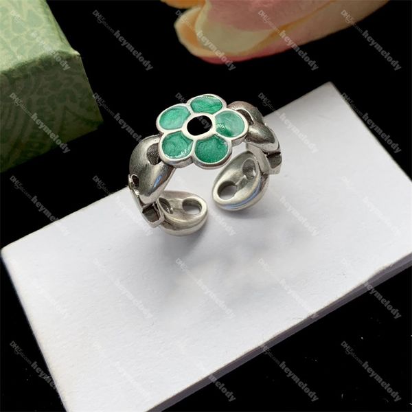 vintage flower letter rings women wide open ring with box birthday gift party show designer floral rings jewelry, Silver
vintage flower letter rings women wide open ring with box birthday gift party show designer floral rings jewelry, Silver