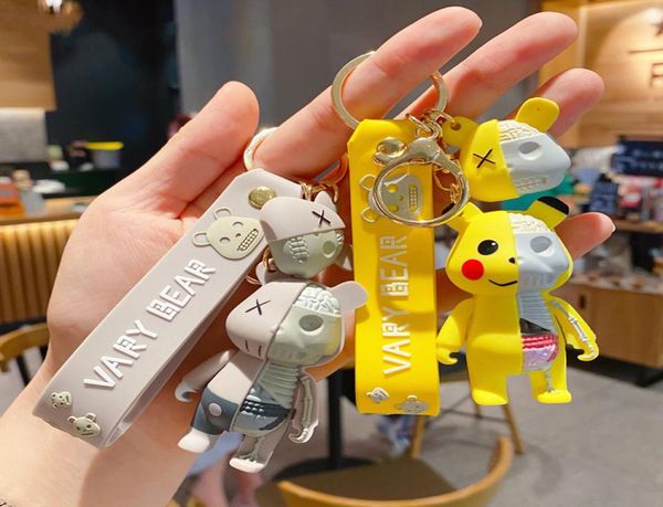 brand key rings cartoon half skull body bear keychain fashion animal keyring car key chains holder bag pendant charm keyfobs for m8135917, Slivery;golden
brand key rings cartoon half skull body bear keychain fashion animal keyring car key chains holder bag pendant charm keyfobs for m8135917, Slivery;golden