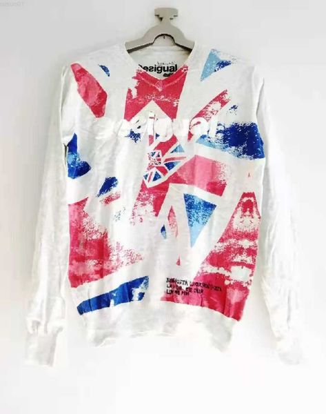 women's sweaters spain men's small v-neck rice flag printed cotton thread bottoming sweater l230718, White;black
women's sweaters spain men's small v-neck rice flag printed cotton thread bottoming sweater l230718, White;black