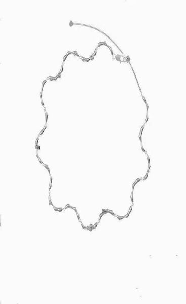 2021 kvk choker necklace wave pattern collarbone chain accessories4903620, Golden;silver
2021 kvk choker necklace wave pattern collarbone chain accessories4903620, Golden;silver
