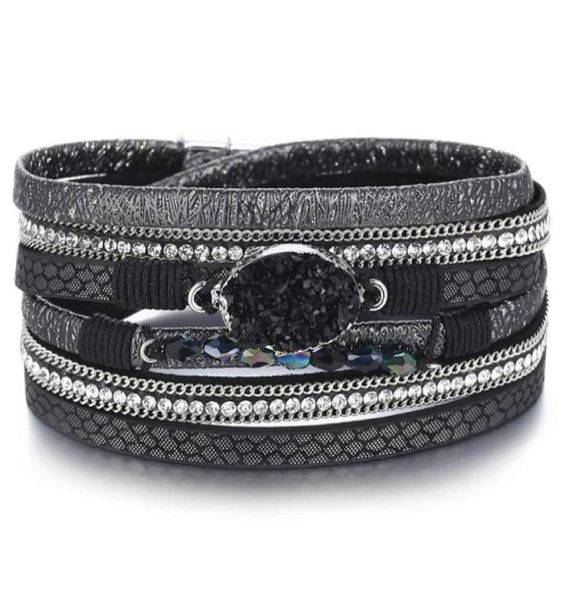 punk black color natural stone bracelets bangles for women ladies magnetic clasp wrap bracelet pulseira feminina party jewelry26443243724, Golden;silver
punk black color natural stone bracelets bangles for women ladies magnetic clasp wrap bracelet pulseira feminina party jewelry26443243724, Golden;silver