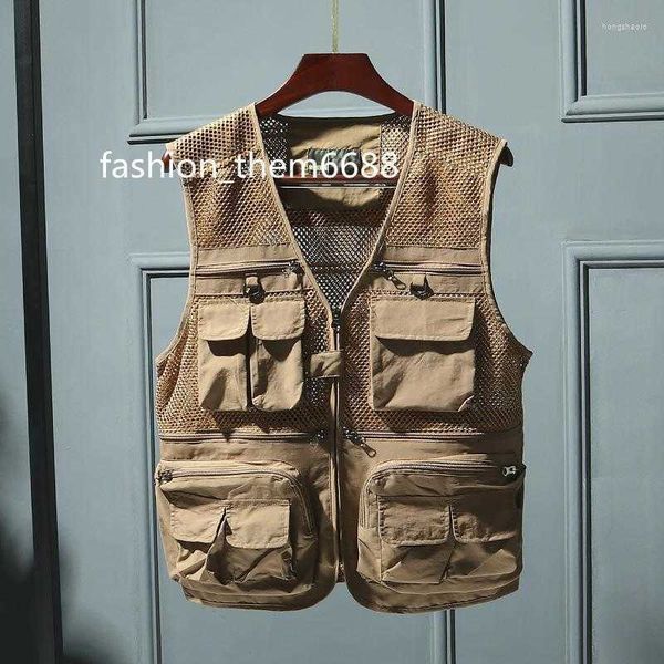 men's vests men's vests tooling vest tide spring and summer thin hollow multi-pocket functional wind tactical brand jacket, Black;white
men's vests men's vests tooling vest tide spring and summer thin hollow multi-pocket functional wind tactical brand jacket, Black;white