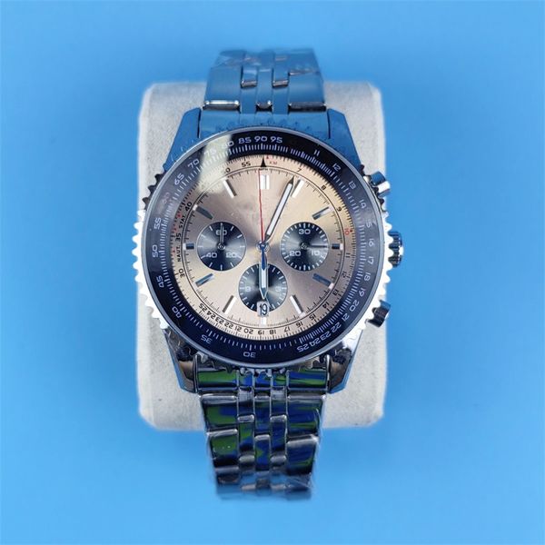 luxury watch for men navitimer vintage watches 50mm leather strap montres mouvement quartz fashion formal party stainless steel aaa watch ca, Slivery;brown
luxury watch for men navitimer vintage watches 50mm leather strap montres mouvement quartz fashion formal party stainless steel aaa watch ca, Slivery;brown