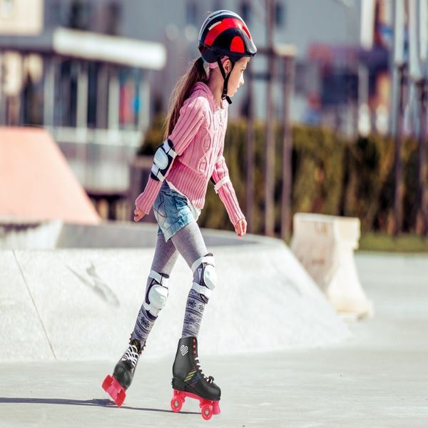 sports gloves ordinary 4 wheel roller skates with adjustable sizing 36 for girls ages 7 perfect outdoor skating and fun 230717, Black
sports gloves ordinary 4 wheel roller skates with adjustable sizing 36 for girls ages 7 perfect outdoor skating and fun 230717, Black