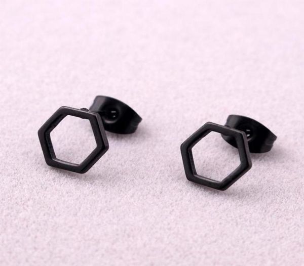fashion punk hexagona earrings black titanium steel geometric hexagon stud jewelry for men women9526340, Golden;silver
fashion punk hexagona earrings black titanium steel geometric hexagon stud jewelry for men women9526340, Golden;silver