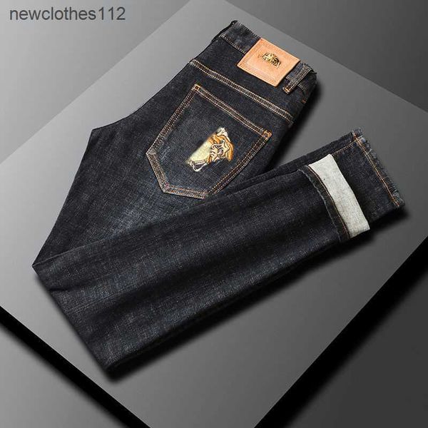 mens loose jeanss vers designer pants business casual long medusa gold-plated button man sweatpants baggy jeans for men, Blue
mens loose jeanss vers designer pants business casual long medusa gold-plated button man sweatpants baggy jeans for men, Blue