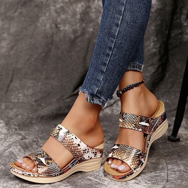 sandals women sandals leopard high heel platform wedges round headed snake patterns ladies slipper retro casual shoes chaussure femme 230717, Black
sandals women sandals leopard high heel platform wedges round headed snake patterns ladies slipper retro casual shoes chaussure femme 230717, Black