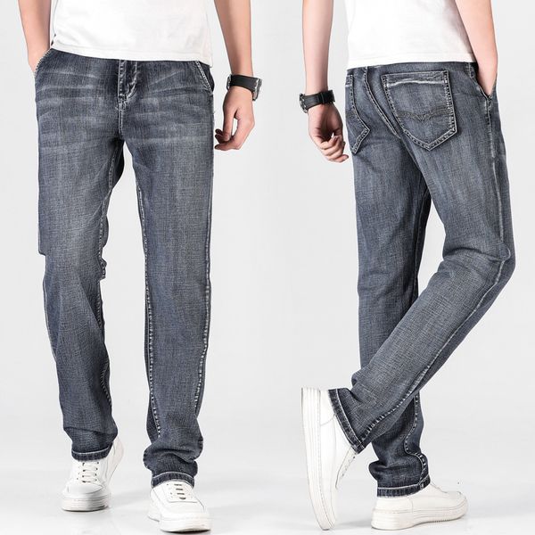 men's jeans 2023 korean style spring and summer stretch loose pure cotton straight washed 230718, Blue
men's jeans 2023 korean style spring and summer stretch loose pure cotton straight washed 230718, Blue