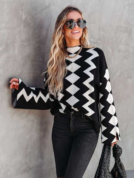 women's sweaters fitshinling fashion vintage pullover sweater women winter clothing flare sleeve argyle knitwear casual slim jersey ju, White;black
women's sweaters fitshinling fashion vintage pullover sweater women winter clothing flare sleeve argyle knitwear casual slim jersey ju, White;black