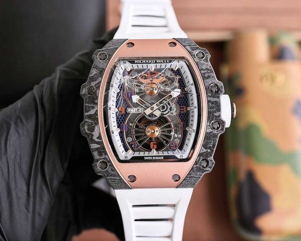 designer classical men wrist watches superb rm21-02 watch srcc fully automatic mechanical movement sapphire mirror ntpt carbon fiber case wi, Slivery;brown
designer classical men wrist watches superb rm21-02 watch srcc fully automatic mechanical movement sapphire mirror ntpt carbon fiber case wi, Slivery;brown