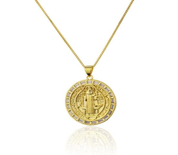 pendant necklaces religious geometric round saint benedict for women simple zircon gold silver color chain necklace jewelry4842769
pendant necklaces religious geometric round saint benedict for women simple zircon gold silver color chain necklace jewelry4842769
