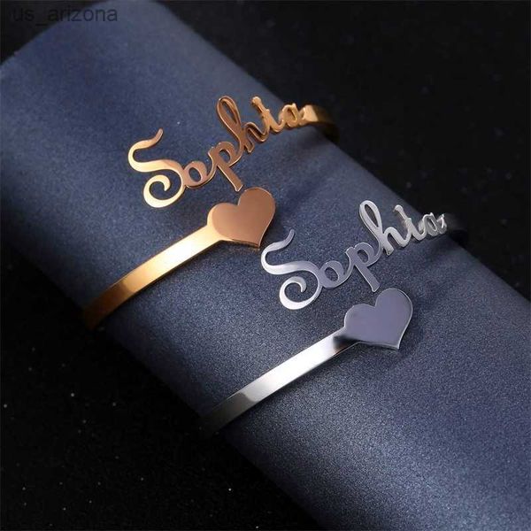 personalized customized gold name adjustable cuff bangles custom stainless steel bracelets for women men nameplate jewelry gifts l230620, Golden;silver
personalized customized gold name adjustable cuff bangles custom stainless steel bracelets for women men nameplate jewelry gifts l230620, Golden;silver