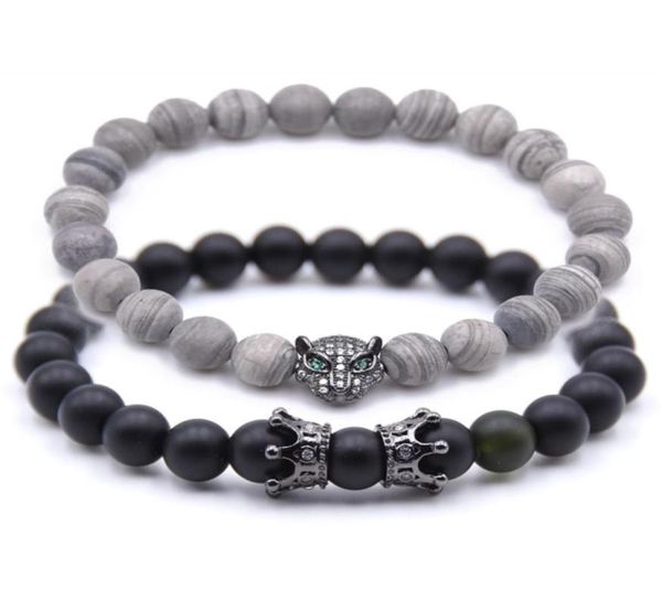 fancy design handmade 8mm agate strands bracelet colorful natural stone copper leopard head charm bracelets5093882, Black
fancy design handmade 8mm agate strands bracelet colorful natural stone copper leopard head charm bracelets5093882, Black