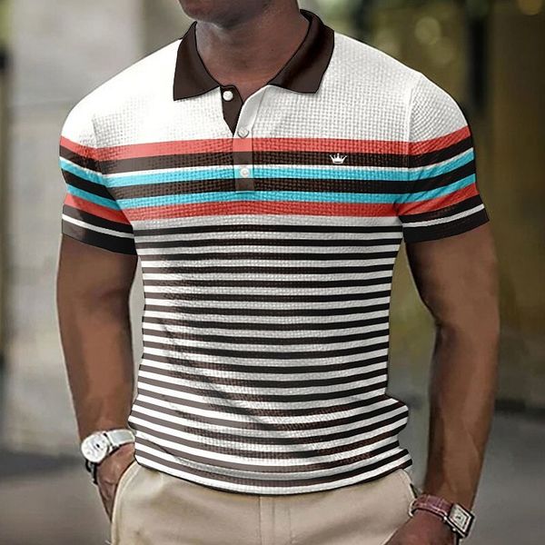 men's polos polo tshirt for men 3d striped print short sleeve summer lapel casual fashion clothes oversized clothing 230717, White;black
men's polos polo tshirt for men 3d striped print short sleeve summer lapel casual fashion clothes oversized clothing 230717, White;black