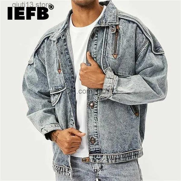 men's jackets iefb new jackets men slim solid casual jean coat fashion stand collar vintage high street tide outwears 12a5983 t230718, Black;brown
men's jackets iefb new jackets men slim solid casual jean coat fashion stand collar vintage high street tide outwears 12a5983 t230718, Black;brown