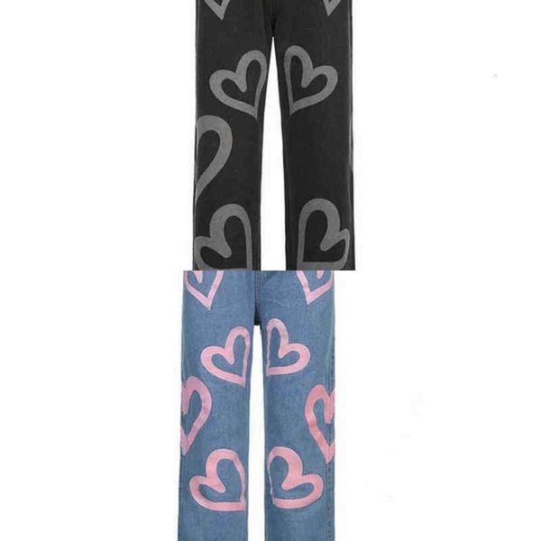 womens women's jeans printed autumn winter girls trousers pants straight denim female mom boyfriend hight waist streetwear jean, Black;gray
womens women's jeans printed autumn winter girls trousers pants straight denim female mom boyfriend hight waist streetwear jean, Black;gray