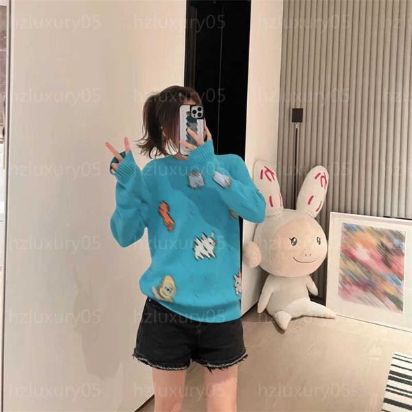 designer jumper women clothes knit sweater knitwear sweatshirt cartoon pattern knitwears round neck long sleeve loose sweatshirts designers, White;black
designer jumper women clothes knit sweater knitwear sweatshirt cartoon pattern knitwears round neck long sleeve loose sweatshirts designers, White;black