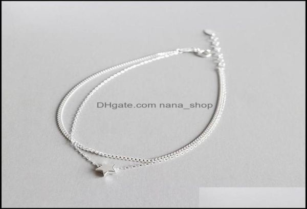 anklets jewelry real 925 sterling sier ankle bracelet fine double layers star charm for women girls lovely gift yma013 drop delive6796856, Red;blue
anklets jewelry real 925 sterling sier ankle bracelet fine double layers star charm for women girls lovely gift yma013 drop delive6796856, Red;blue