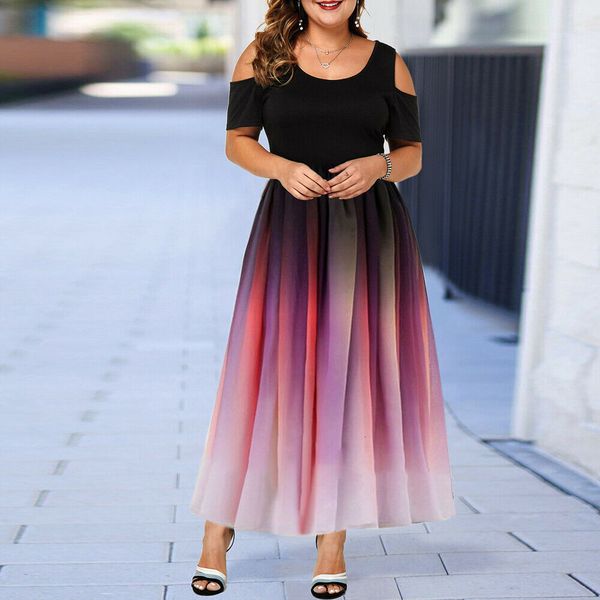 basic casual dresses plus size summer women's dress elegant gradient color print party dress women cold shoulder casual beach dresses c, Black;gray
basic casual dresses plus size summer women's dress elegant gradient color print party dress women cold shoulder casual beach dresses c, Black;gray