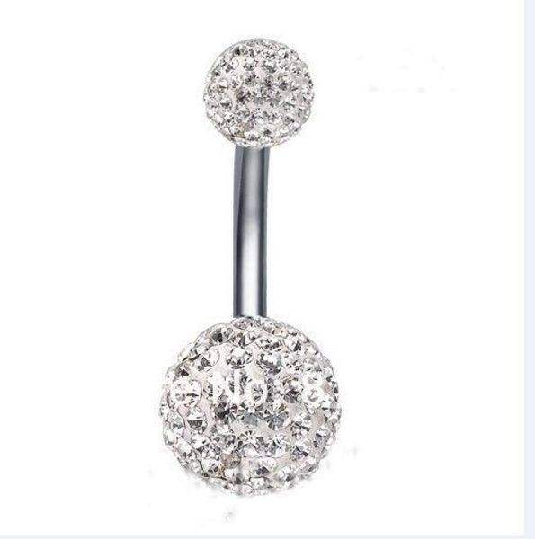 10pcslot 610mm crystal disco shamballa ball piercing body jewelry navel ring belly ring9061837, Silver
10pcslot 610mm crystal disco shamballa ball piercing body jewelry navel ring belly ring9061837, Silver