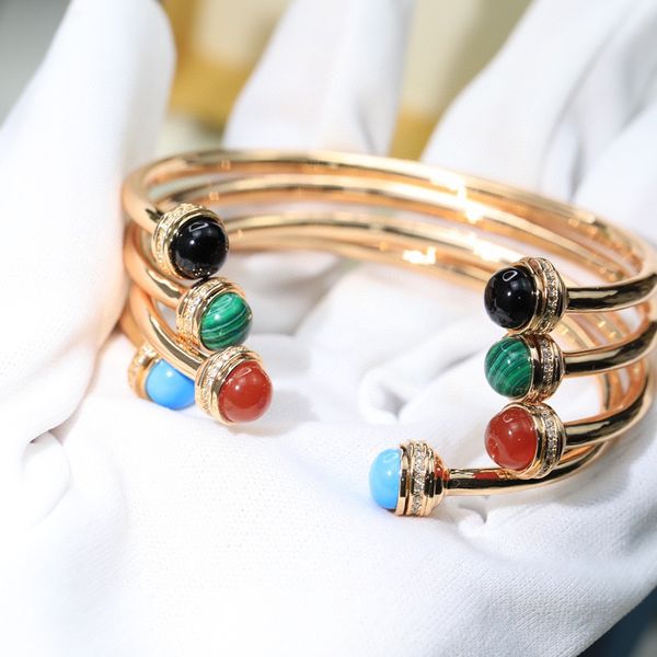 bangle trendy quality famous brand pure sterling sliver gemstone bangle luxury jewelry for women malachite red agate bracelet 230717, Black
bangle trendy quality famous brand pure sterling sliver gemstone bangle luxury jewelry for women malachite red agate bracelet 230717, Black