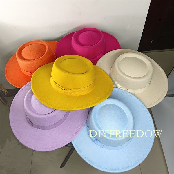 fedora hat for women men flat concave design autumn winter bow tie jazz hat colorful fedora wide brim hat panama 230717, Blue;gray
fedora hat for women men flat concave design autumn winter bow tie jazz hat colorful fedora wide brim hat panama 230717, Blue;gray
