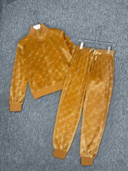 womens sports suit designer velvet fabric tracksuits size s-l 2pcs solid logo full print zippered jacket and elastic waist pants, Gray
womens sports suit designer velvet fabric tracksuits size s-l 2pcs solid logo full print zippered jacket and elastic waist pants, Gray