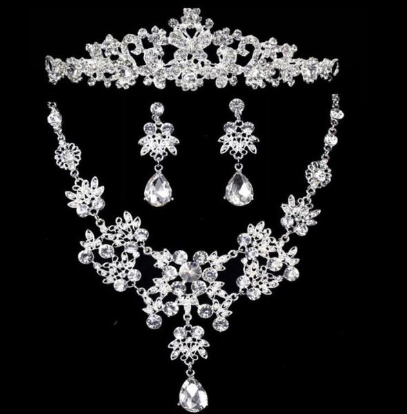 new arrival rhinestones bridal jewelry sets silver crystals three pieces wedding necklaces tiaras crowns and earrings for bride ac8800762, White
new arrival rhinestones bridal jewelry sets silver crystals three pieces wedding necklaces tiaras crowns and earrings for bride ac8800762, White