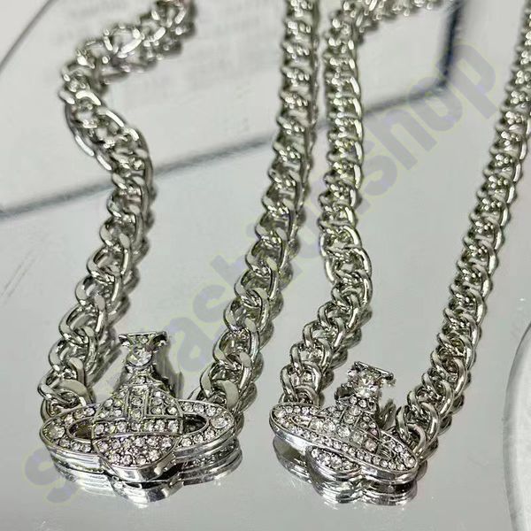 vivi saturn full diamond saturn magnetic necklace europe and the united states thick chain cuban chain personality punk collarbone chain nec, Silver
vivi saturn full diamond saturn magnetic necklace europe and the united states thick chain cuban chain personality punk collarbone chain nec, Silver