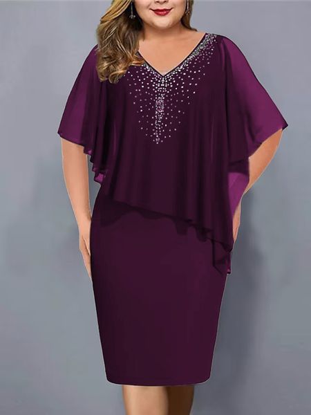 basic casual dresses plus size summer fashion chiffon diamond dress women's solid v-neck short sleeve pencil dress elegant fit dress 23, Black;gray
basic casual dresses plus size summer fashion chiffon diamond dress women's solid v-neck short sleeve pencil dress elegant fit dress 23, Black;gray