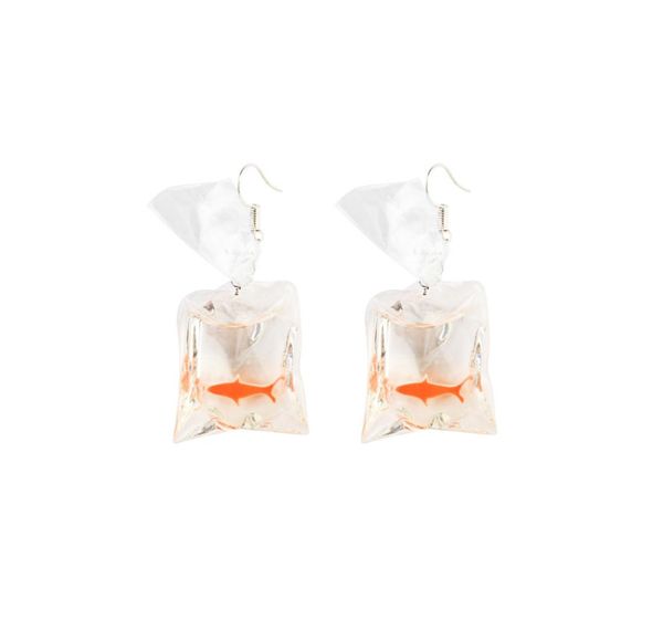 fashion creative koi fish goldfish water bag dangle earrings cute handmade earrings womens jewelry1358000, Silver
fashion creative koi fish goldfish water bag dangle earrings cute handmade earrings womens jewelry1358000, Silver
