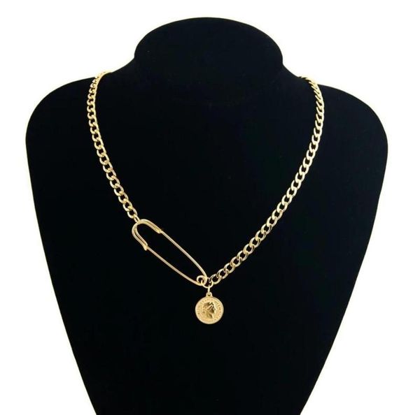 pendant necklaces safety pins stainless steel necklace for women goldsilver color metal coin medallion choker collier cuban chain3649022, Silver
pendant necklaces safety pins stainless steel necklace for women goldsilver color metal coin medallion choker collier cuban chain3649022, Silver