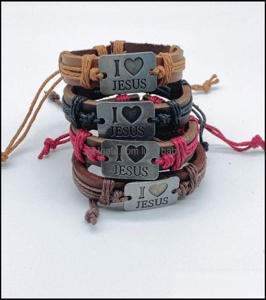 charm bracelets jewelry i love jesus leather rope handmade alloy adjustable braided bangle for men women jew dhirj3923935, Golden;silver
charm bracelets jewelry i love jesus leather rope handmade alloy adjustable braided bangle for men women jew dhirj3923935, Golden;silver