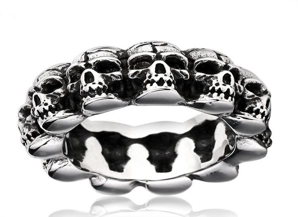 men exaggerated retro punk skull ring stainless steel ring titanium steel jewelry halloween ring 2077066, Silver
men exaggerated retro punk skull ring stainless steel ring titanium steel jewelry halloween ring 2077066, Silver