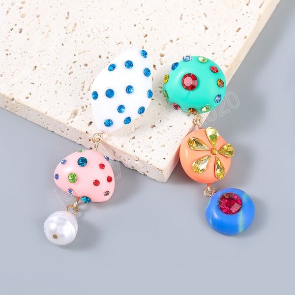fashion metal resin acrylic imitation pearl geometric earrings women's exaggerated dangle earrings party accessories, Silver
fashion metal resin acrylic imitation pearl geometric earrings women's exaggerated dangle earrings party accessories, Silver