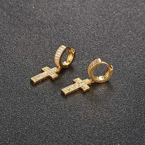 selling hip hop short cross men's and women's earrings full of zircon trendsetter hinge ring earrings, Silver
selling hip hop short cross men's and women's earrings full of zircon trendsetter hinge ring earrings, Silver