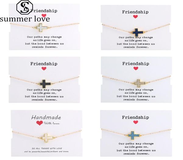 fashion design women cross charm bracelets natural resin druzy stone gold copper chain bracelets bangles for girl summer jewelry g4520319, Black
fashion design women cross charm bracelets natural resin druzy stone gold copper chain bracelets bangles for girl summer jewelry g4520319, Black